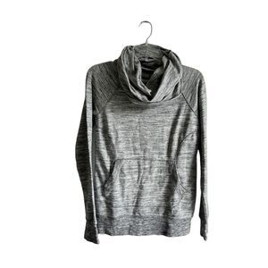 LL Bean Womens XS Gray Cowl Neck Pullover Outdoor Cozy Athleisure Casual Sweater